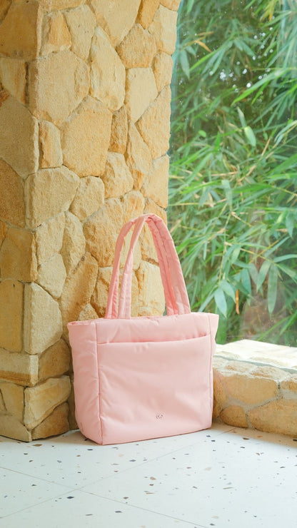 COSY LUXE TOTE BAG IN BLUSH