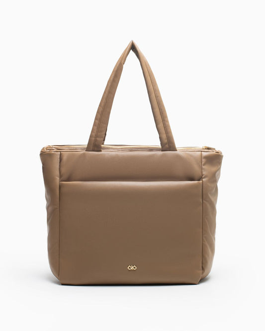 [ARCxTSL] CUSHY TOTE BAG IN TAUPE