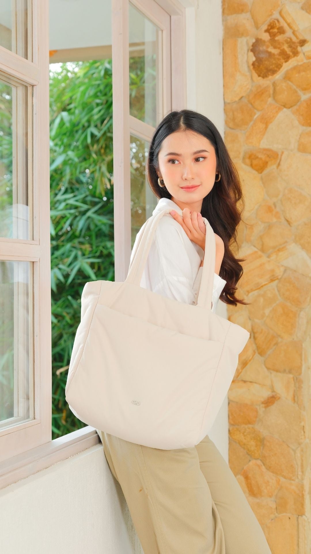 COSY LUXE TOTE BAG IN OAT SHOP NOW The Sophia Label