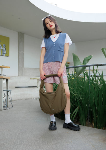 POSH SLOUCHY BAG IN KHAKI