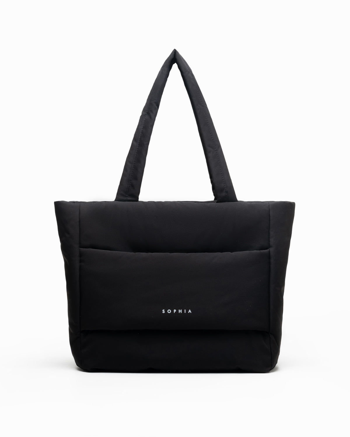 COSY LUXE TOTE BAG IN JET BLACK