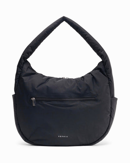 POSH SLOUCHY BAG IN JET BLACK