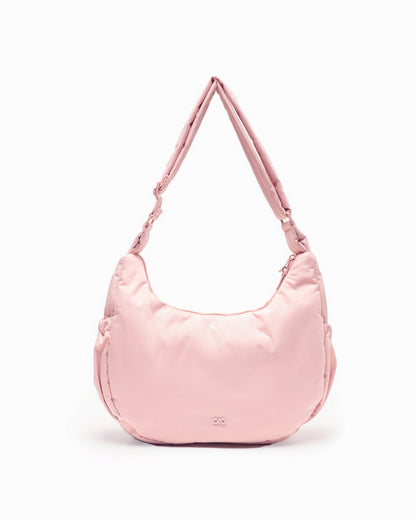 L COSY LUXE CRESCENT BAG IN BLUSH