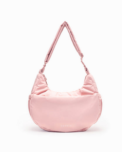 [ARCxTSL] L COSY LUXE CRESCENT BAG IN BLUSH