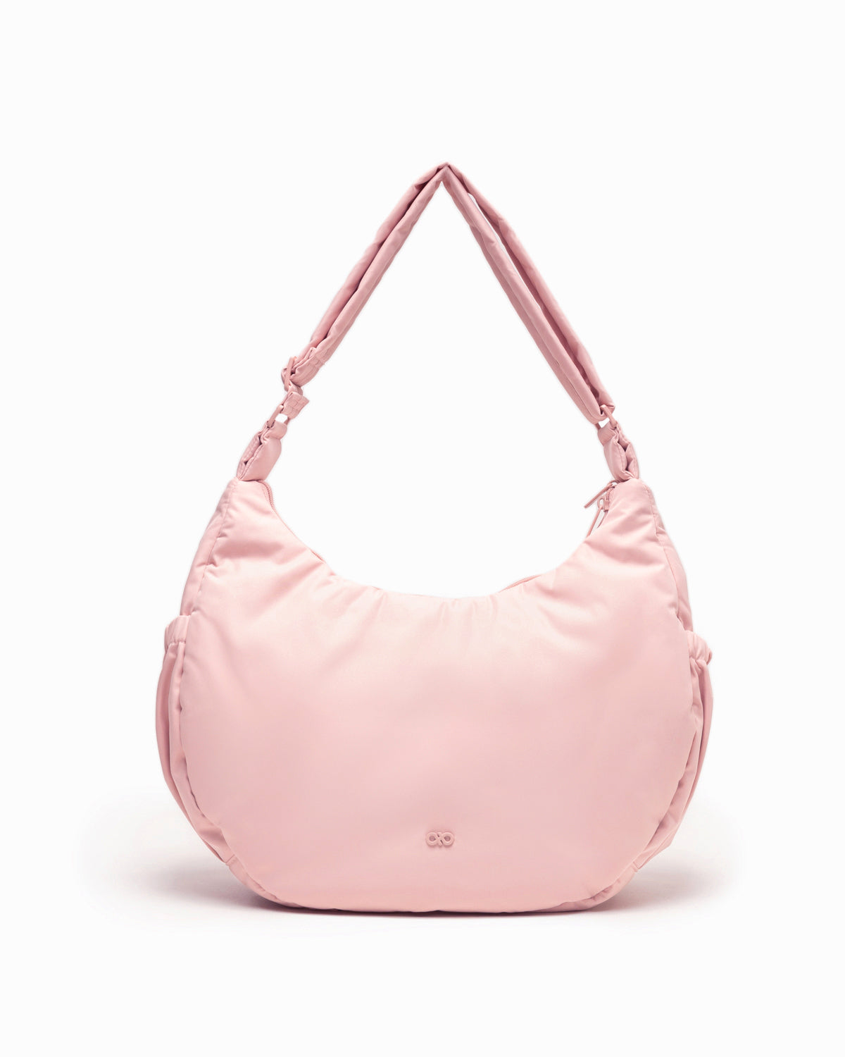 XL COSY LUXE CRESCENT BAG IN BLUSH