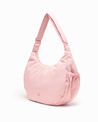 XL COSY LUXE CRESCENT BAG IN BLUSH