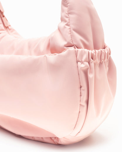 [ARCxTSL] L COSY LUXE CRESCENT BAG IN BLUSH