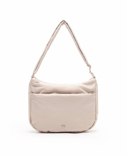 POSH PUFFY CROSSBODY BAG IN OAT